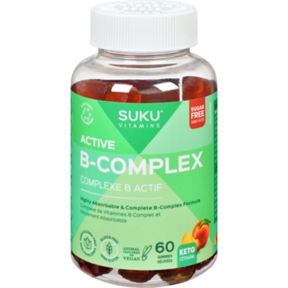 Suku - Active B-complex / Peach - 60 Gummies – Win In Health