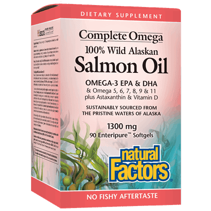 Huile de saumon sauvage du Pacifique 1 000 mg, OmegaFactors
