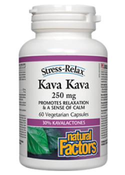 Natural factors - stress-relax kava kava 250mg - 60 vcaps