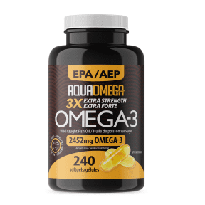 Aquaomega - omega-3, 2452mg daily maintenance 3x - 240 sgels