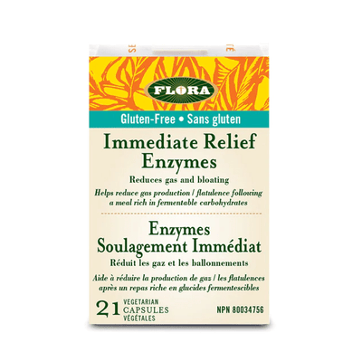 Flora - enzyme immediate relief 21 vcaps – Win in Health