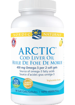 Nordic naturals - arctic cod liver oil 1,000mg - 90 sgels