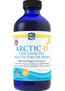 Nordic naturals - arctic cod liver oil + d (lemon) 237 ml