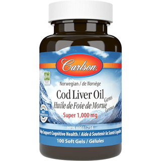 Carlson - super cod liver 1000 mg - 100 softgels