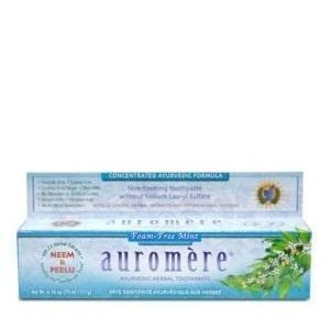 Auromère Ayurvédique dentifrice menthe sans mousse sans SLS | 75 ml -Auromère -Gagné en Santé