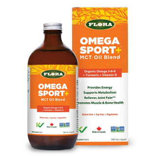 Flora - omega sport+ mct oil blend - 500 ml