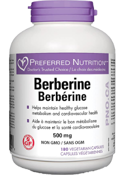 Preferred nutrition - berberine 500 mg - 180 vcaps