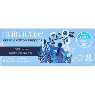 Natracare - organic cotton tampons super - 20 ct