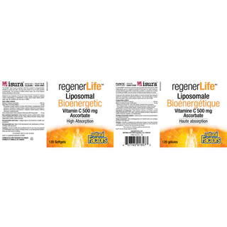 Regenerlife - liposomal bioenergetic vitamin c 120 caps