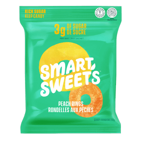 Smartsweets - peach rings 12 bags x 50 g