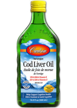 Carlson laboratories - cod liver oil (lemon) - 500ml