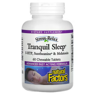 Natural factors - tranquil sleep : tropical fruit - 60 chews