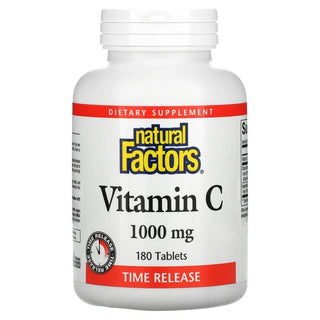 Natural factors - vit c 1000mg slow release - 180 tabs