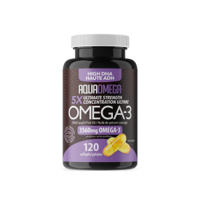 Aquaomega - 5x ultimate strength dha 120 sg