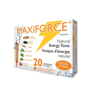 Homeocan - maxiforce drinkable vials(energy tonic) - 20 ampoules x 10 ml