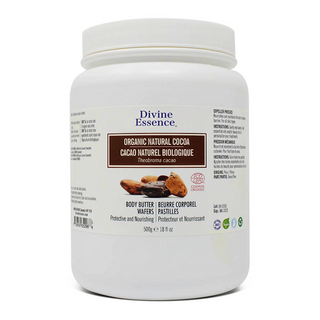 Divine essence - organic natural cocoa body butter (wafers) - 500 g