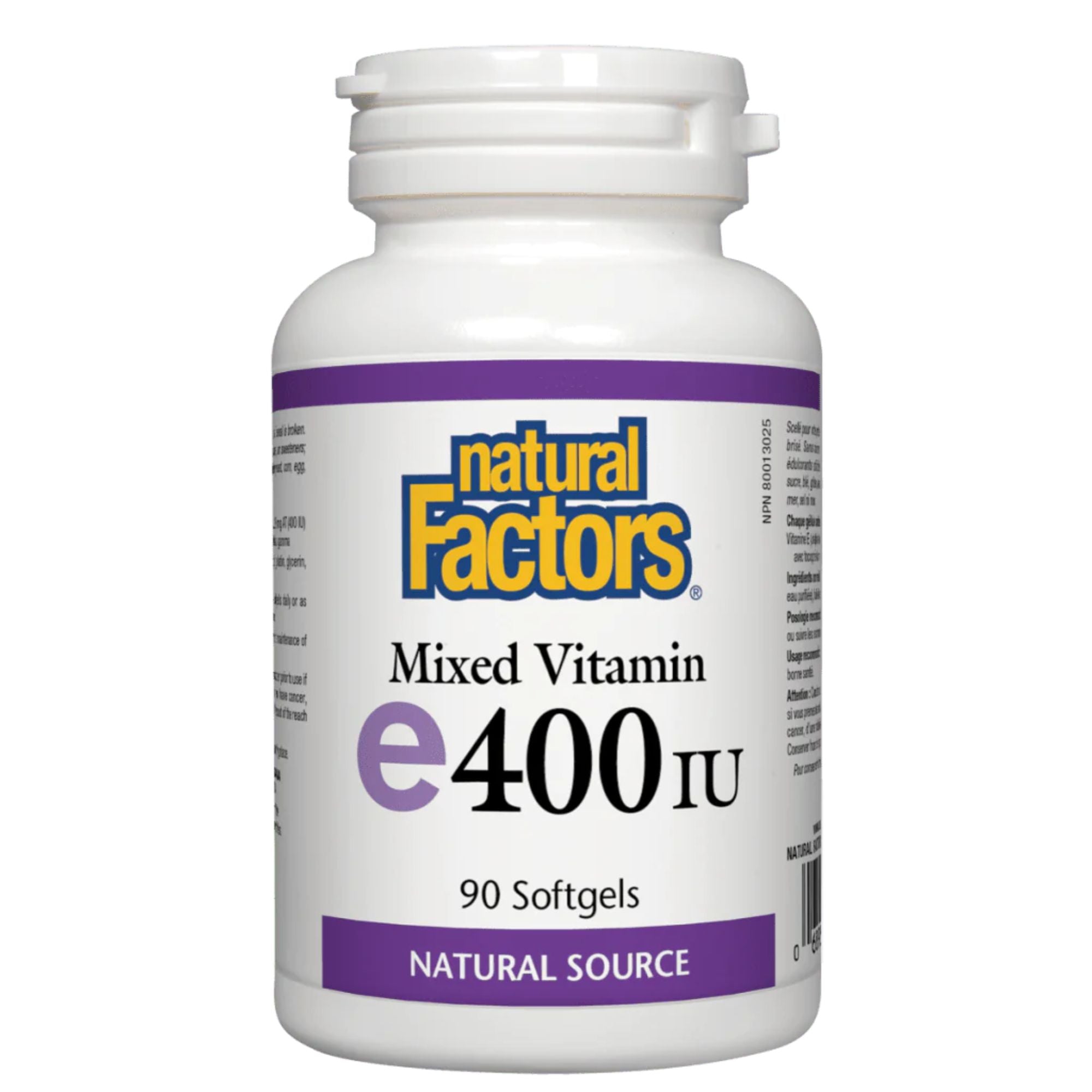 Vitamine E 400 UI - Naturelle