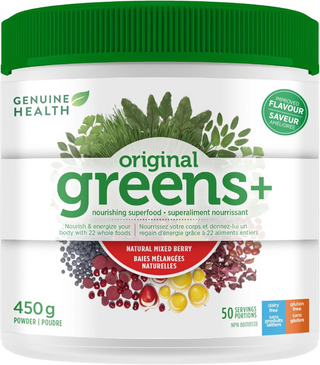 Genuine health - original greens+ (mixed berries) 450 g