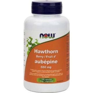 Baies d'aubépine 500 mg -NOW -Gagné en Santé