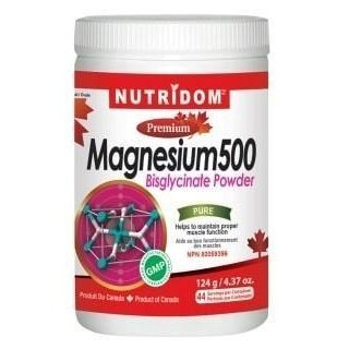 Magnesium 500 Bisglycinate Powder Nutridom | 124 g