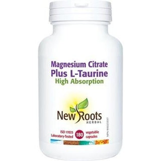Magnésium Citrate Plus L-Taurine -New Roots Herbal -Gagné en Santé